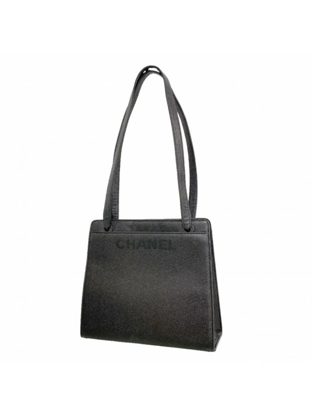 Chanel Tote Caviar Leather Black Gold